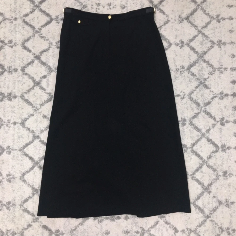 Ralph Lauren Black Skirt Mid Length 10p​​​ - Picture 4 of 6